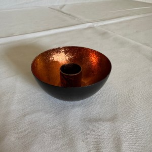 Kandelaar zwart oranje klein