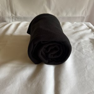 Fleece deken zwart