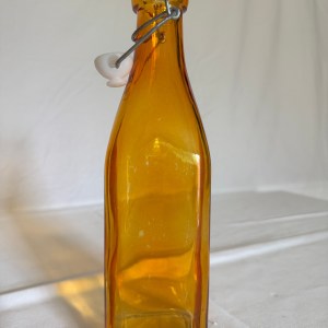 Waterfles oranje vierkant