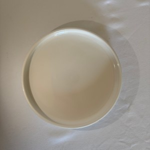Dinerbord wit opstaande rand klein