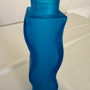 Kronkel vaas mat donker blauw