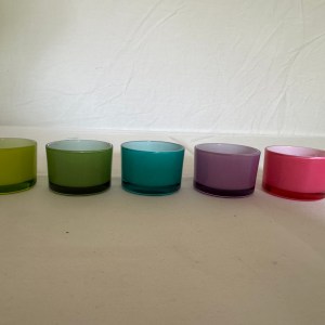 Waxinelichtje diverse kleuren witte binnenkant