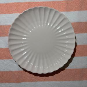 Dinerbord wit bloem klein